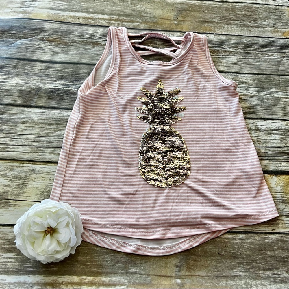 🐠SEQUIN PINEAPPLE TANK